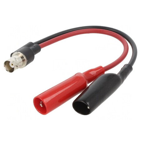 Cablu de măsurare BNC soclu cu clemă crocodil 150V | Electronic-mag.ro | Componente Electronice