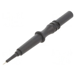 Sondă măsurare 600V 85mm neagră vârf 2mm | Electronic-mag.ro | Componente Electronice