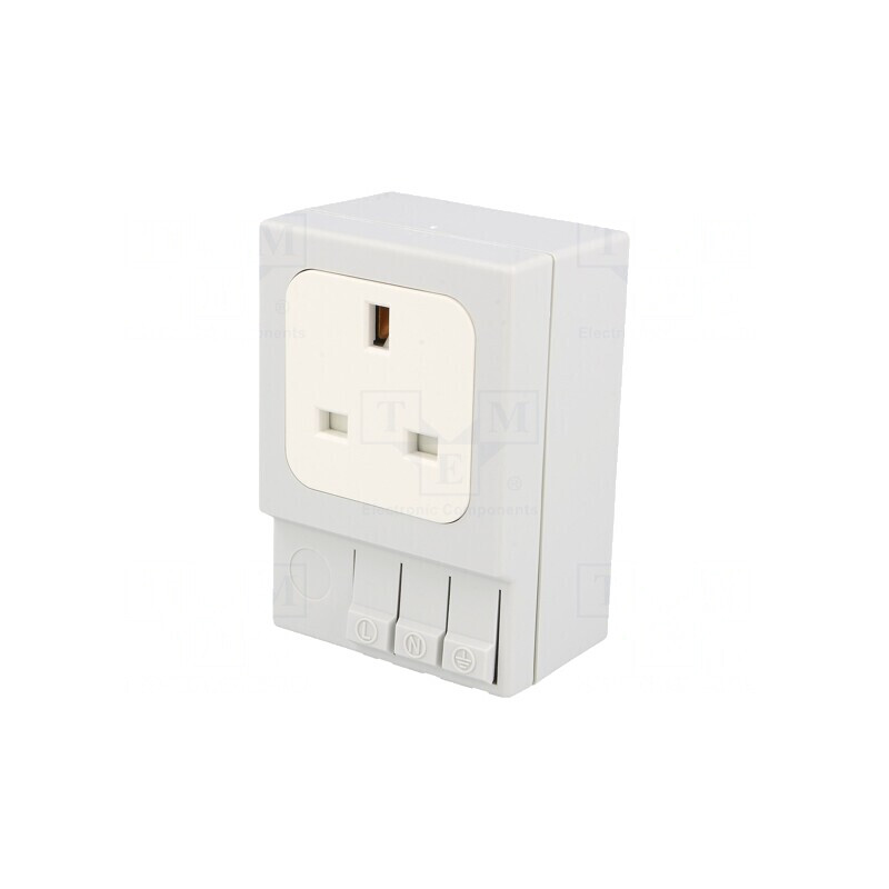 Soclu G 250VAC 13A IP20 pentru șină DIN 92x62x48mm | Electronic-mag.ro | Componente Electronice
