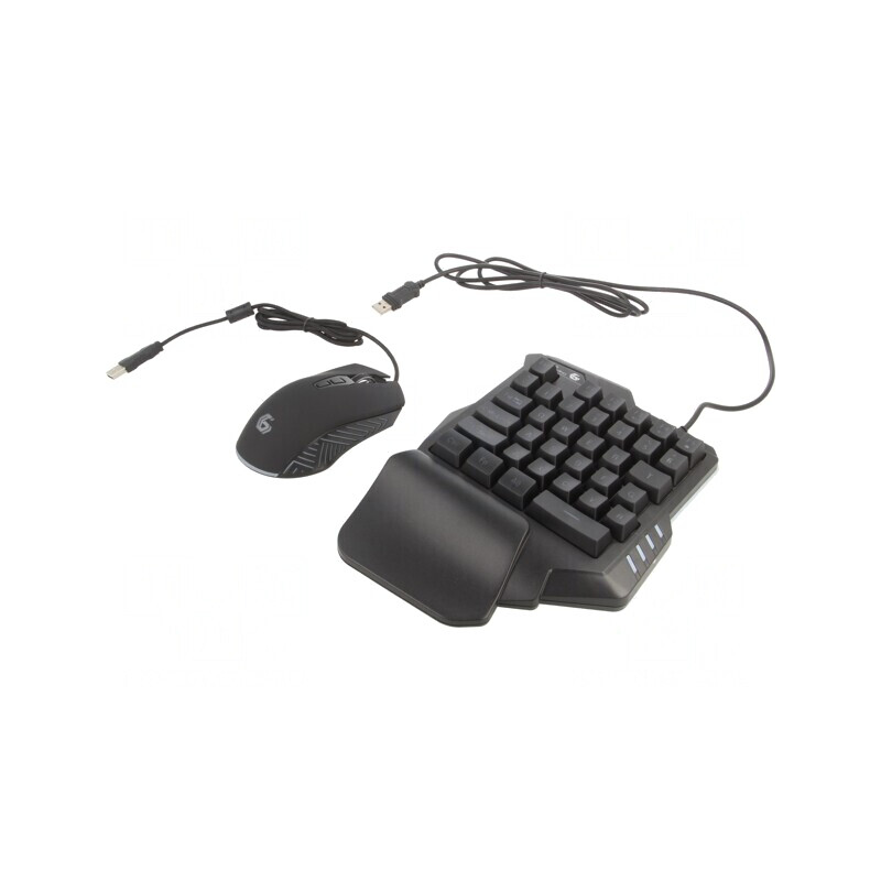Kit Gaming Negru USB cu Cablul 1,8m Layout US | Electronic-mag.ro | Componente Electronice