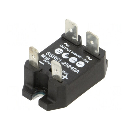 Releu Semiconductor 25A 24-280VAC Panou | Electronic-mag.ro | Componente Electronice