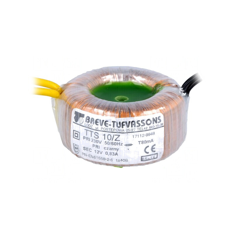 Transformator toroidal 10VA 230V 12V 0.83A cabluri | Electronic-mag.ro | Componente Electronice Transformator toroidal 10VA 230V 12V 0.83A cabluri | Electronic-mag.ro | Componente Electronice