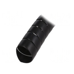 Înfășurare în spirală neagră 45mm polipropilenă 1m | Electronic-mag.ro | Componente Electronice