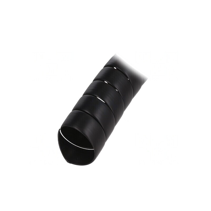 Înfășurare în spirală neagră 45mm polipropilenă 1m | Electronic-mag.ro | Componente Electronice