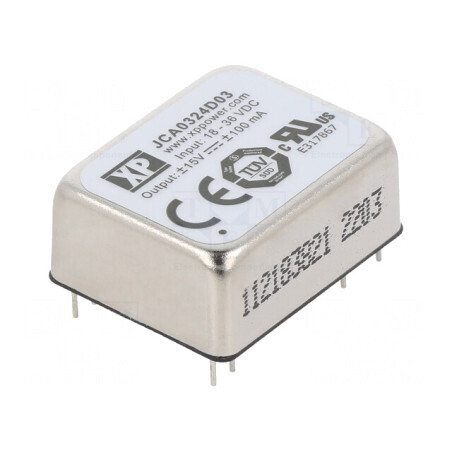 Convertor DC/DC 3W 18-36V la ±15V THT | Electronic-mag.ro | Componente Electronice