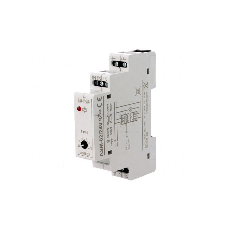 Automat de scară pentru şină DIN 24V ASM-02 | Electronic-mag.ro | Componente Electronice
