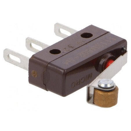 Microîntrerupător 5A/250VAC cu Manetă și Rolă | Electronic-mag.ro | Componente Electronice