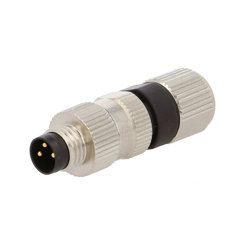 Conector M8 Tată 3 PIN Drept pe Cablu IP68 | Electronic-mag.ro | Componente Electronice