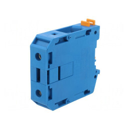 Conector Șine 70mm2 1 Pista 2 Borne Albastru UKH | Electronic-mag.ro | Componente Electronice