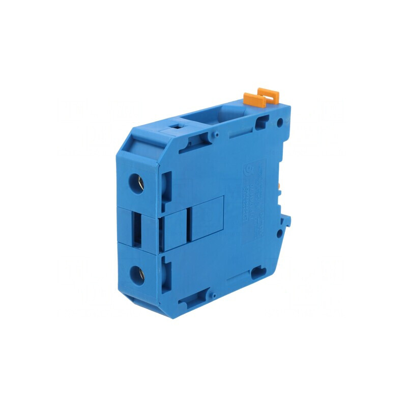 Conector Șine 70mm2 1 Pista 2 Borne Albastru UKH | Electronic-mag.ro | Componente Electronice