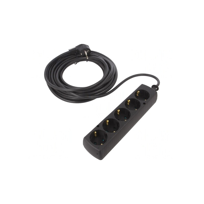 Prelungitor Schuko 5 Prize PVC Negru | Electronic-mag.ro | Componente Electronice Prelungitor Schuko 5 Prize PVC Negru | Electronic-mag.ro | Componente Electronice