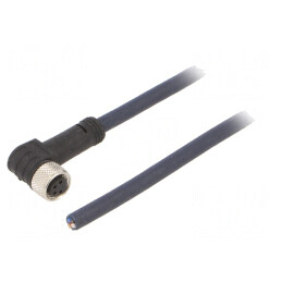 Cablu Conectare M8 4PIN Unghi 3m 30VAC 4A IP69K | Electronic-mag.ro | Componente Electronice