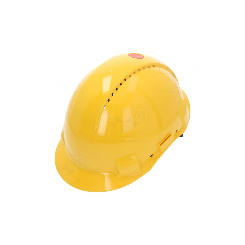 Cască de protecție ventilată galbenă 54-62 mm ABS | Electronic-mag.ro | Componente Electronice