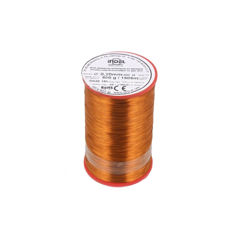 Sârmă Emailată Dublu 0,2mm 0,5kg Cu | Electronic-mag.ro | Componente Electronice