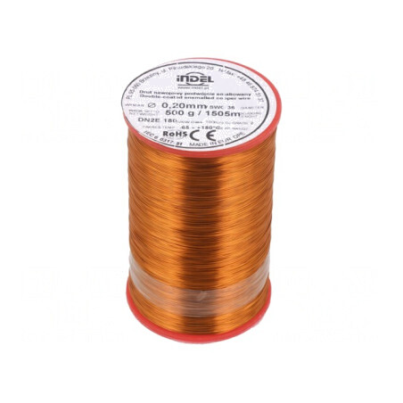Sârmă Emailată Dublu 0,2mm 0,5kg Cu | Electronic-mag.ro | Componente Electronice