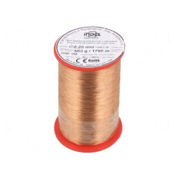 Sârmă Emailată Bobină 0,2mm 0,5kg | Electronic-mag.ro | Componente Electronice