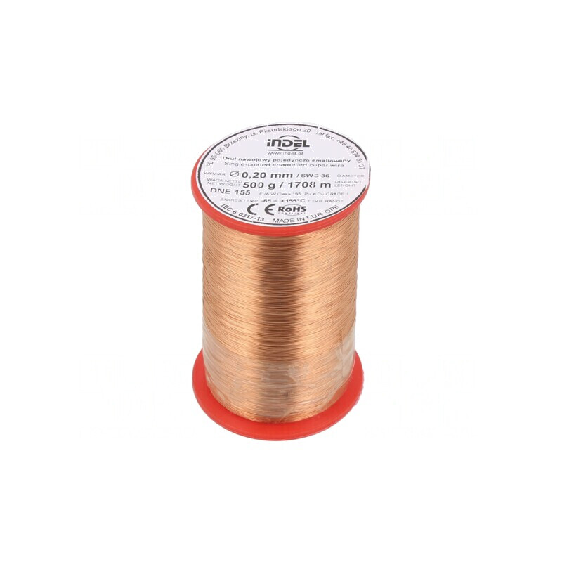 Sârmă Emailată Bobină 0,2mm 0,5kg | Electronic-mag.ro | Componente Electronice