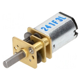 Motor DC cu Transmisie 6V 670mA 235mNm 298:1 Micro Metal | Electronic-mag.ro | Componente Electronice