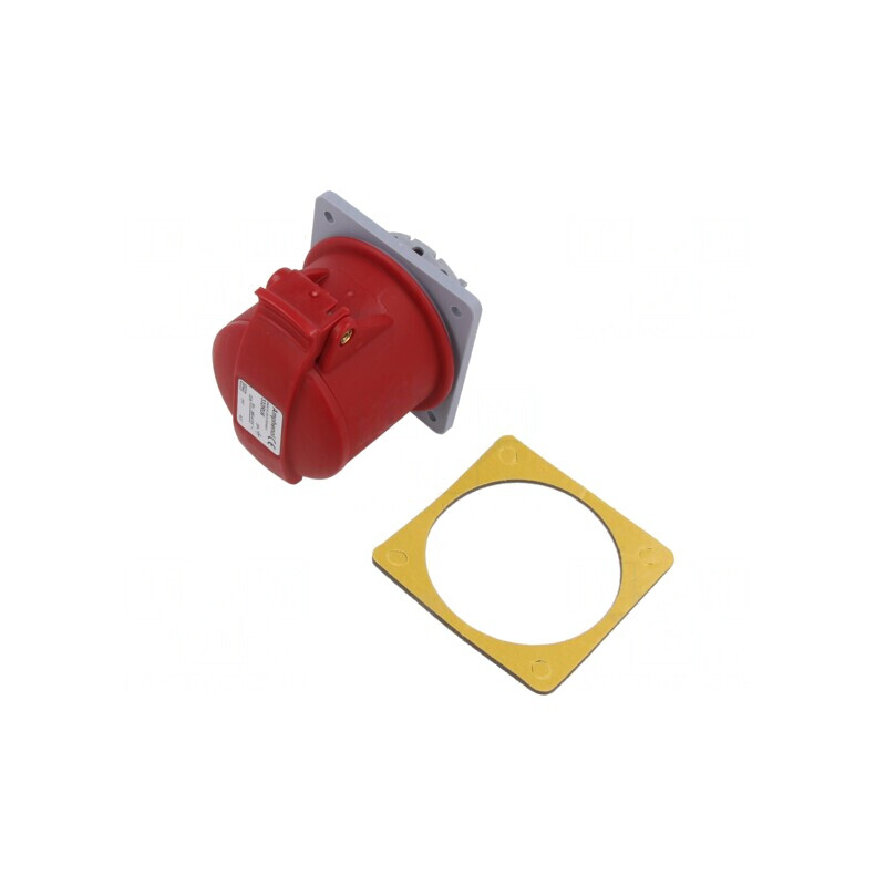 Conector Alimentare AC Trifazat Soclu Mamă Drept IP44 32A | Electronic-mag.ro | Componente Electronice