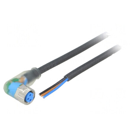 Cablu Conectare M8 3 PIN 2m Unghiular | Electronic-mag.ro | Componente Electronice
