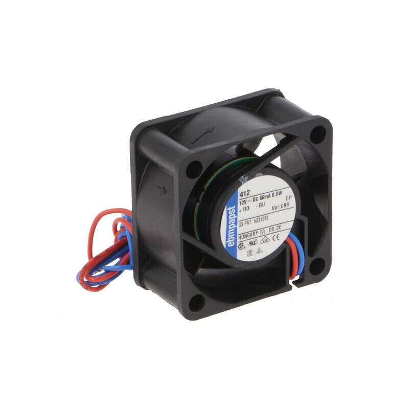 Ventilator DC axial 12V 40x40x20mm 10m3/h 18dBA | Electronic-mag.ro | Componente Electronice