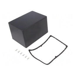 Carcasă Universală Aluminiu Neagră 121x171x106mm | Electronic-mag.ro | Componente Electronice