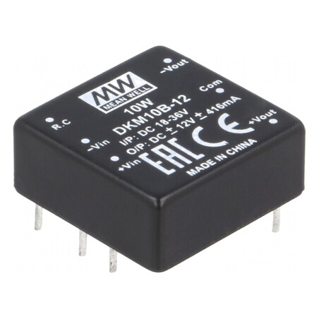 Convertor DC/DC 10W 18-36V la 12V/-12V | Electronic-mag.ro | Componente Electronice