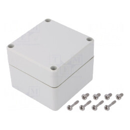 Carcasă universală gri 80x82x65mm IK08 PC 080807 | Electronic-mag.ro | Componente Electronice