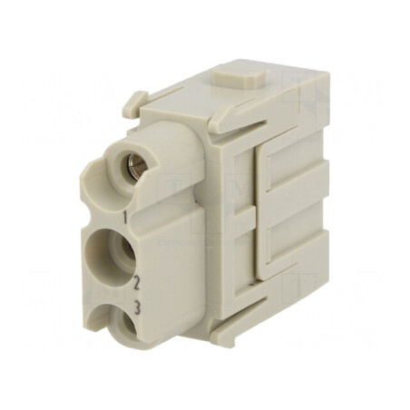 Conector HDC Mamă 3 PIN cu Șurub Han-Modular | Electronic-mag.ro | Componente Electronice