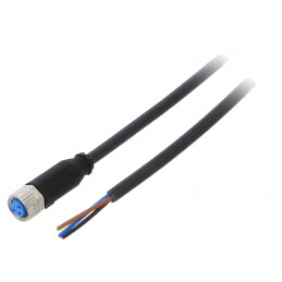 Cablu de Conectare M8 PIN 3 Drept 5m 60VAC 4A | Electronic-mag.ro | Componente Electronice