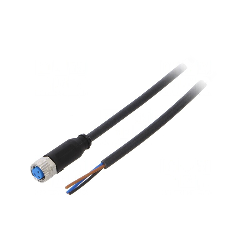 Cablu de Conectare M8 PIN 3 Drept 5m 60VAC 4A | Electronic-mag.ro | Componente Electronice