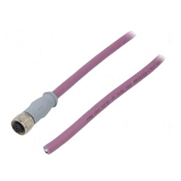 Mufă M12 5-PIN Mamă 3m IP67 60V 4A | Electronic-mag.ro | Componente Electronice