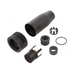 Conector Circular Mamă 13 Pin 250V 6A | Electronic-mag.ro | Componente Electronice