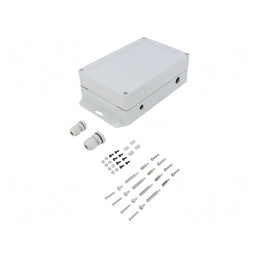 Carcasă pentru Calculator Gri Deschis 121,5mm x 180,1mm | Electronic-mag.ro | Componente Electronice
