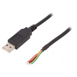 Modul: cu cablu, integrat | USB | USB A | cablu | 5V | 1,8m | TTL-232R-5V-WE