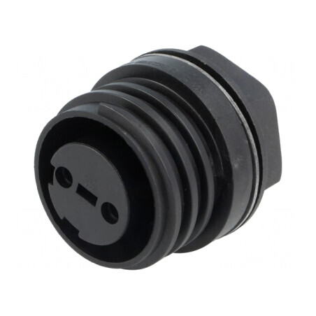 Conector circular soclu mamă 2 pini nichelat Buccaneer 900 PX0931/02/S | Electronic-mag.ro | Componente Electronice