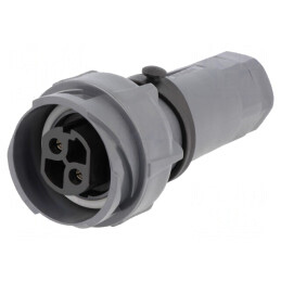 Mufă Circulară Mamă 2 PIN Buccaneer 7000 Nichelată | Electronic-mag.ro | Componente Electronice