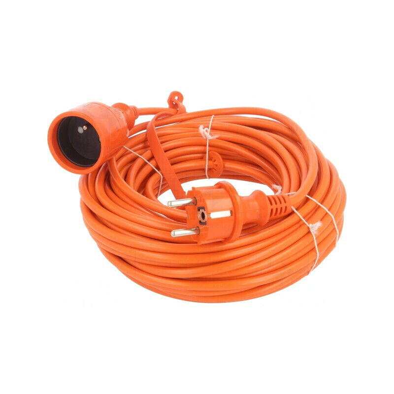 Prelungitor Alimentare 20m Portocaliu 10A | Electronic-mag.ro | Componente Electronice