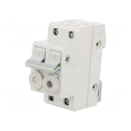 Separator cu Fuzibil 10x38mm pentru Șină DIN 20A 400V 2 Poli | Electronic-mag.ro | Componente Electronice