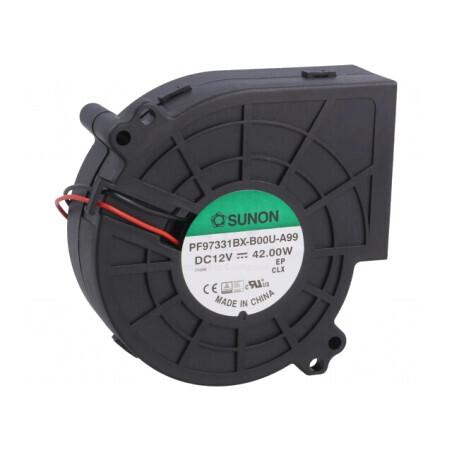 Ventilator DC Blower 12V 97x95x33mm 93m3/h 63dBA | Electronic-mag.ro | Componente Electronice