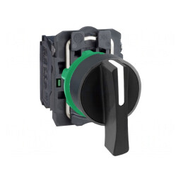 Comutator Rotativ 22mm 3NO Negru fără IP66 | Electronic-mag.ro | Componente Electronice