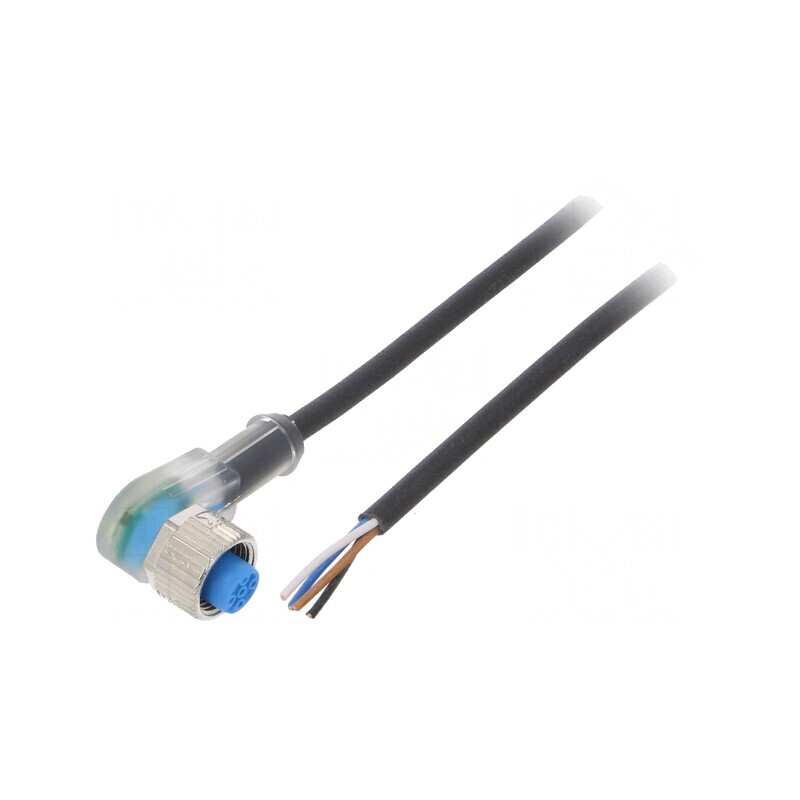 Cablu de conectare M12 4P 2m 4A | Electronic-mag.ro | Componente Electronice