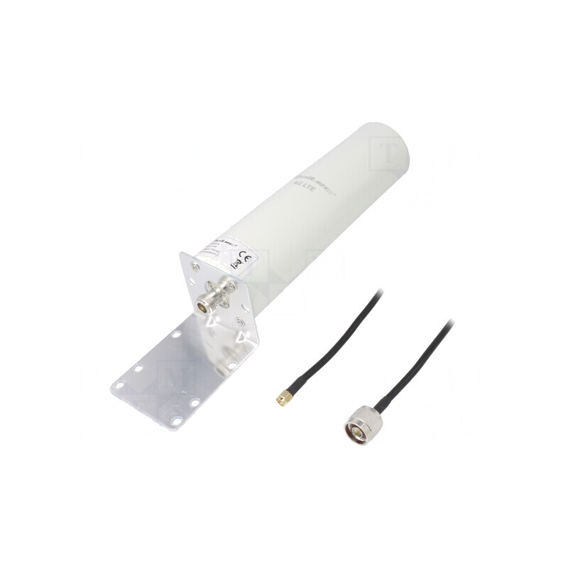 Antenă Albă SMA 50W 600-2700MHz 50Ω 3m 30dBi | Electronic-mag.ro | Componente Electronice