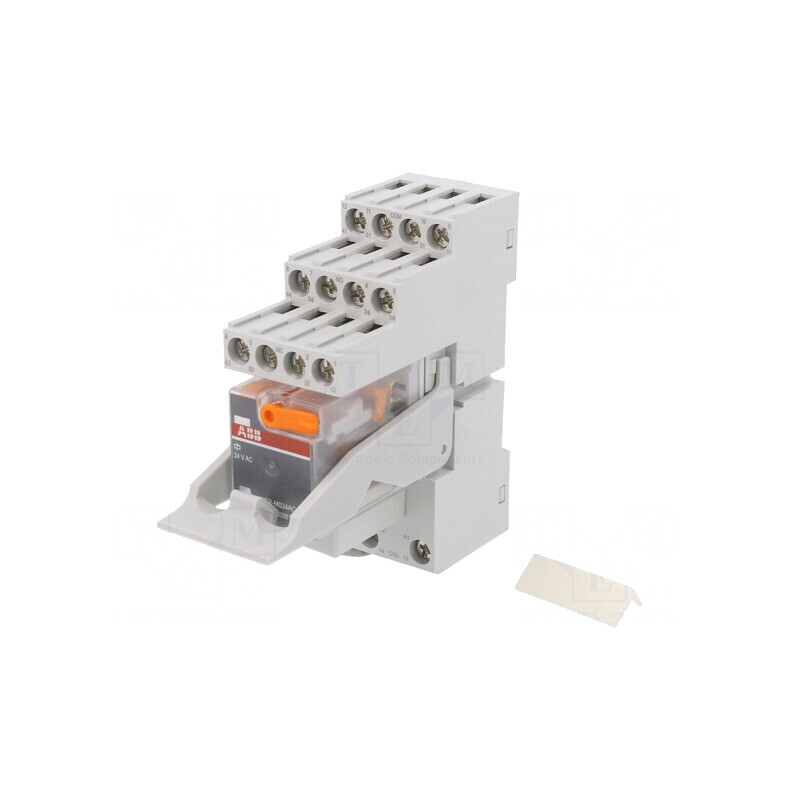 Releu intermediar 4PDT 24VAC pentru șină DIN | Electronic-mag.ro | Componente Electronice