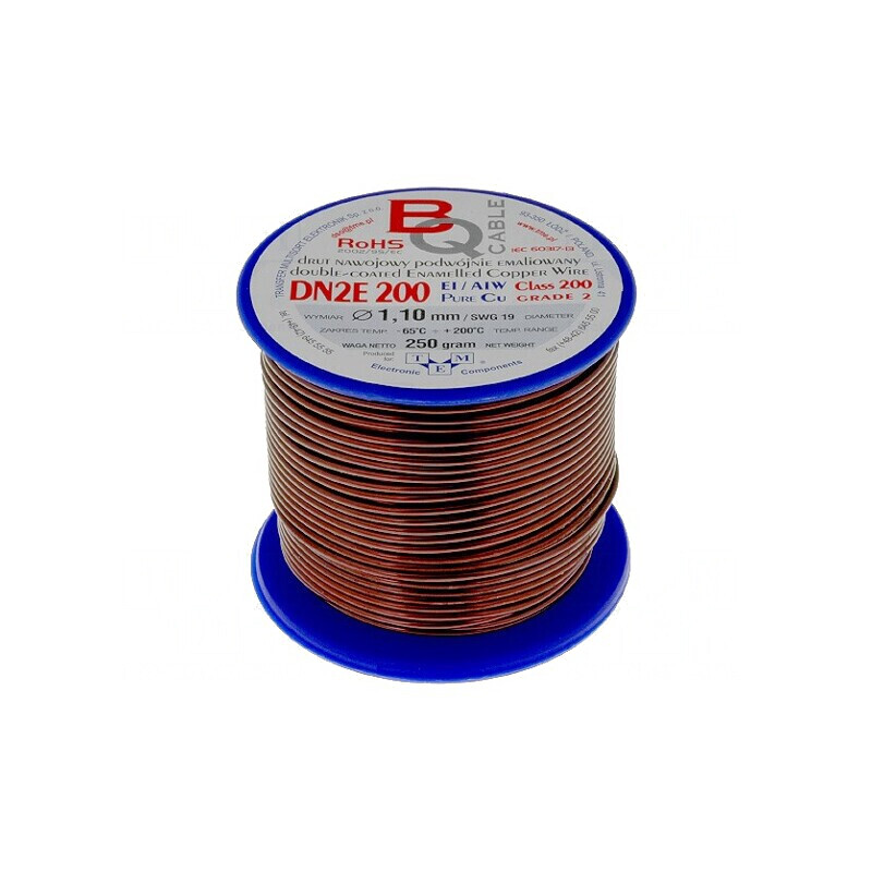 Sârmă bobină dublu emailată 1,1mm - 0,25kg Cu | Electronic-mag.ro | Componente Electronice Sârmă bobină dublu emailată 1,1mm - 0,25kg Cu | Electronic-mag.ro | Componente Electronice