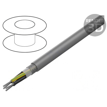 Cablu F-CY-JZ 4G16mm2 Ecranat Cupru PVC | Electronic-mag.ro | Componente Electronice