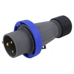 Conector alimentare AC trifazat mâner drept pe cablu | Electronic-mag.ro | Componente Electronice