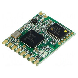 Modul: transceiver | RF | FSK,GFSK,LoRa,OOK | 868MHz | RS232,UART | HM-TRLR-S-868