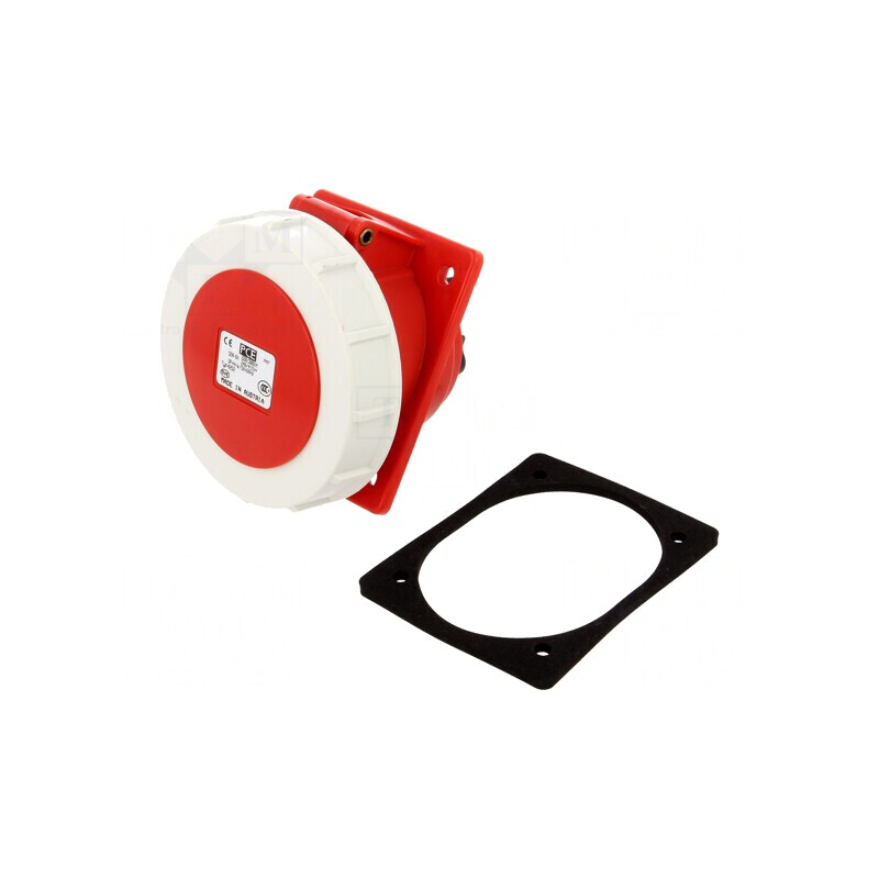 Conector alimentare AC trifazat 32A 400VAC IP67 soclu mamă | Electronic-mag.ro | Componente Electronice
