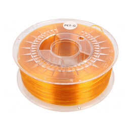 Filament PET-G 1,75mm Portocaliu Transparent 220-250°C | Electronic-mag.ro | Componente Electronice
